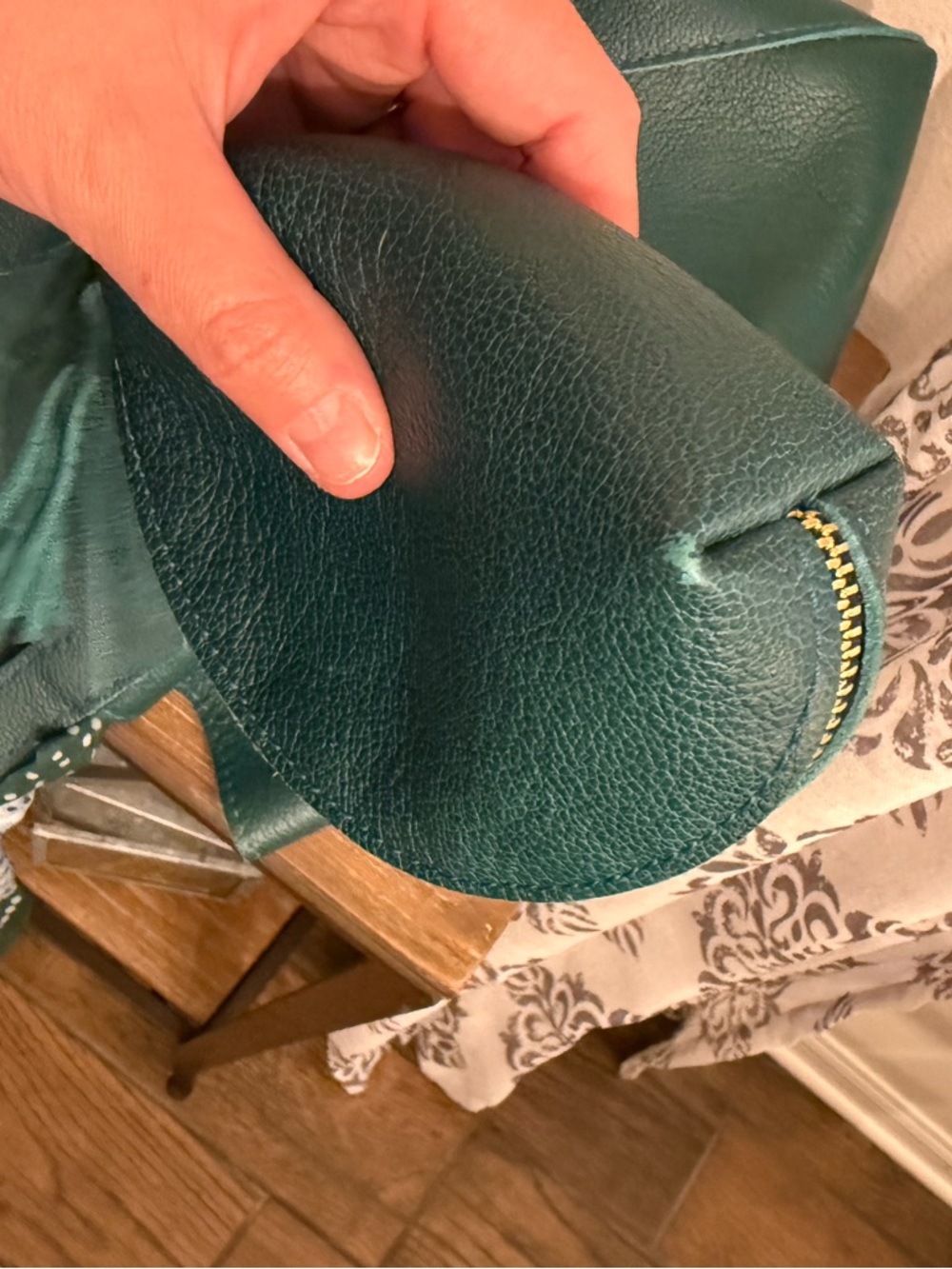 Oversized Naomi Shoulder Bag and TacoTassel in Sea Glass - Picture 3 of 9